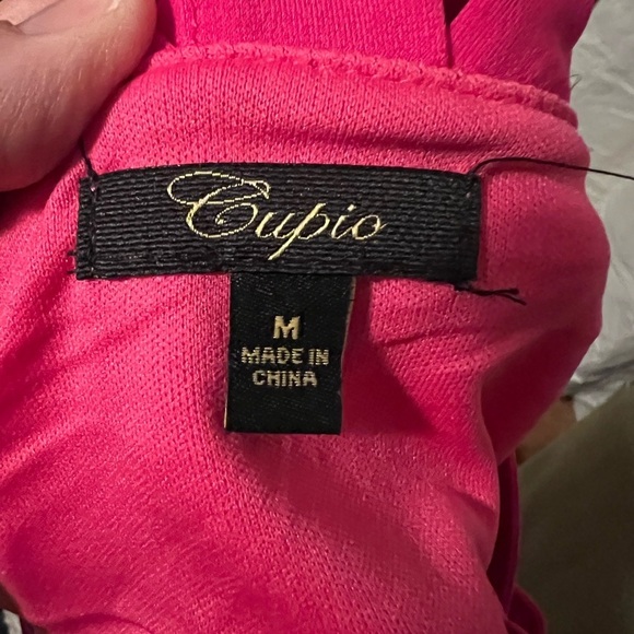 Hit Pink Fuscia Cupid Hi Lo Strappy Sexy Slinky Cocktail Dress Women's Sz M - Picture 3 of 4